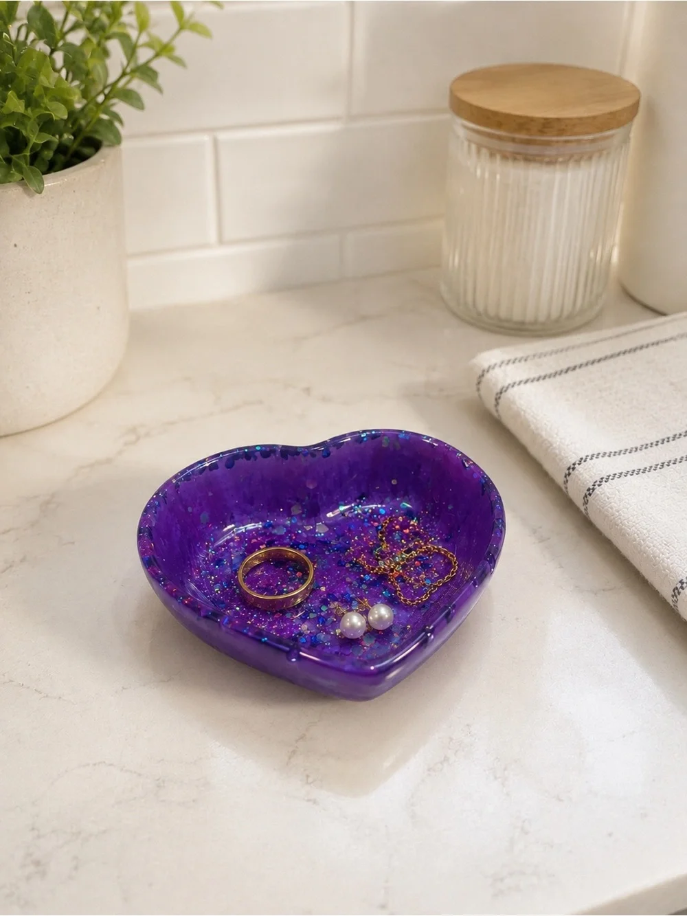 Handmade purple heart